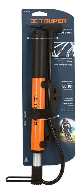 Mini Bomba Manual Para Bicicleta 60 PSI TRUPER